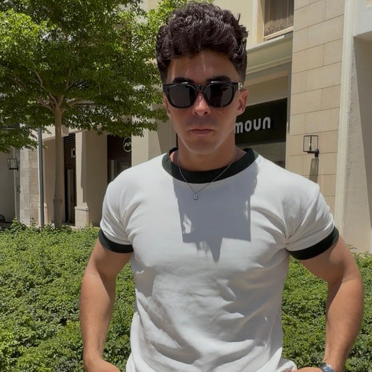 Core White-Olive T-shirt