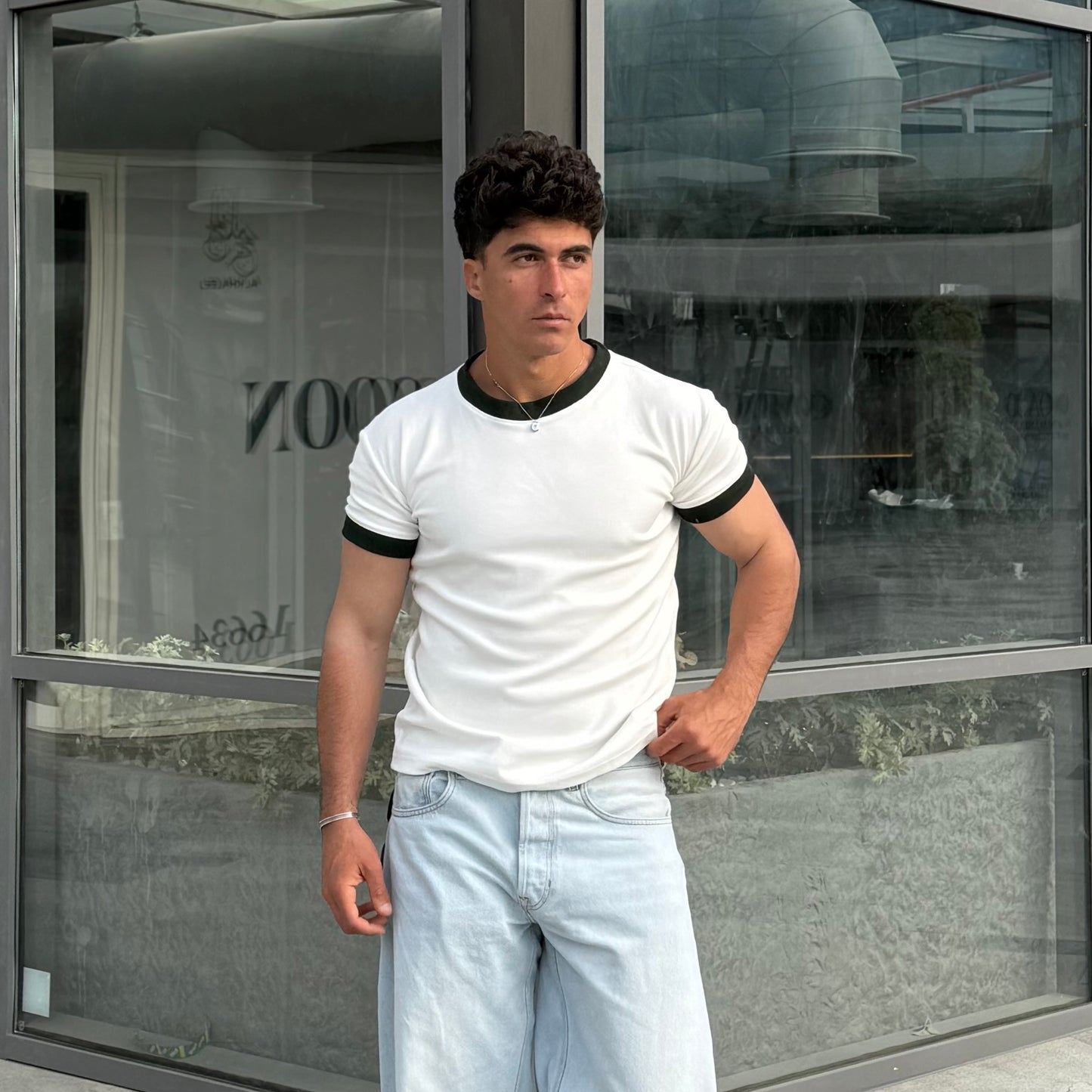Core White-Navie T-Shirt