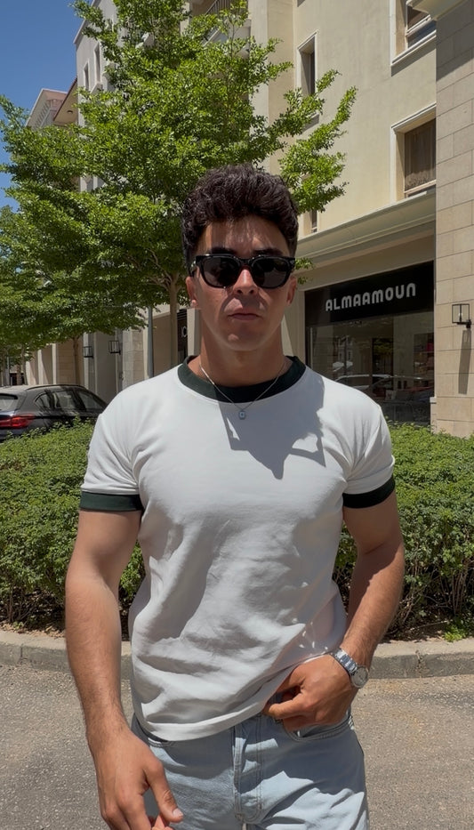 Core White-Olive T-shirt