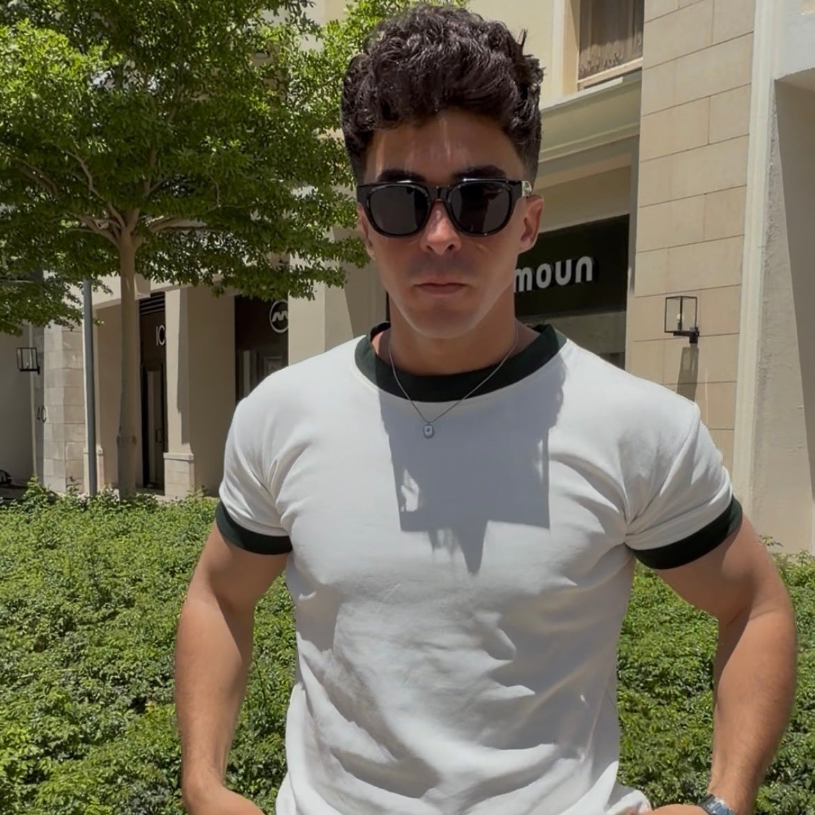 Core White-Olive T-shirt
