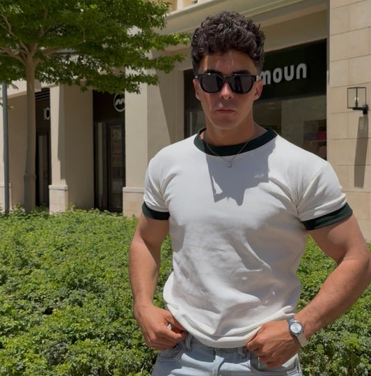 Core White-Olive T-shirt