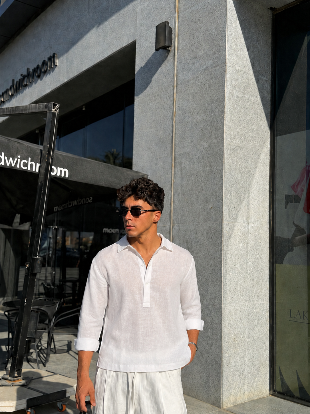 Linen white shirt