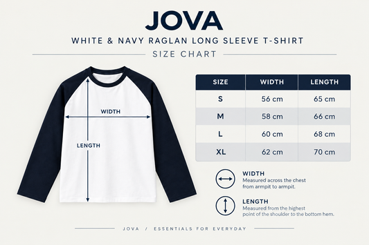 White & Navy Raglan Long Sleeve T-Shirt