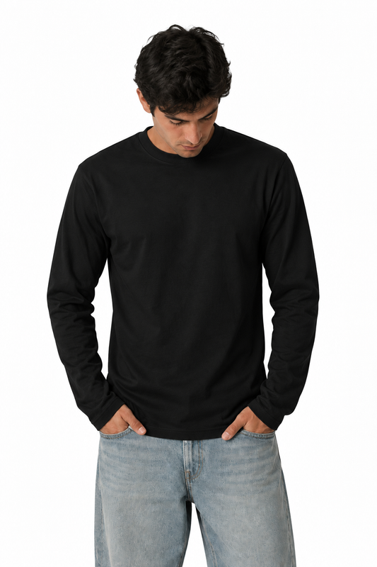 Black mock-nick long sleeve